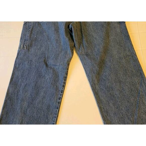 Vintage Levis SilverTab Jeans Mens 31x32 Blue Medium Wash Light Distress - Picture 13 of 16